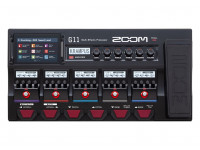 Zoom G 11 Guitar Multi Effect  - Pedalera completa con un panel de modulación de amplificador dedicado, cinco interruptores de pedal y pedal de expresión/volumen, Interfaz de pantalla táctil con LCD a color y funciones de arrastra...