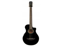 Yamaha APX T2 BK  - guitarra 3/4, Forma del cuerpo: APXT con corte, tapa de abeto, Fondo y aros en madera tonal de origen local, Brazo en madera tonal de origen local, Escala en Palisandro, 