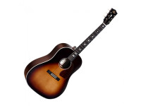 <b>Sigma SJR-SG45</b> Gloss Sunburst - cuerpo y puente, Material de la tapa: pícea de Adirondack maciza, Material del cuerpo: Palisandro indio macizo, Forma: Acorazado, Color: Rayo de sol, Acabado: Pulido Brillo, 