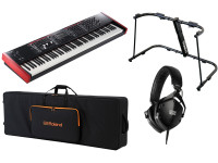 <b>PACK Roland V-STAGE 88 SACO TRANSPORTE ROLAND SC-G88W3 SUPORTE TECLADO ROLAND KS-G8B HEADPHONES ROLAND VMH-S100</b> <b>PACK Roland V-STAGE 88 SACO TRANSPORTE ROLAND SC-G88W3 SUPORTE TECLADO ROLAND KS-G8B HEADPHONES ROLAND VMH-S100</b>