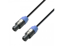 Adam hall K3S215SS0500 - Cable de altavoz 2 x 1,5 mm², Conector de altavoz estándar de 4 pines a conector de altavoz estándar de 4 pines 5M, Cable de altavoz de alta flexibilidad disponible en tres longitudes diferentes en...
