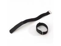 Adam hall VR 1616 BLK  - Tipo de Producto: Material Velcro, De color negro, Correa Sí: correa de color, ancho 16mm, Longitud160 mm, Peso: 0,002 kg, 