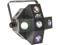 Afx Light   Projector Luz c// 5 LEDS 10W RGBW + 5 GOBOS DMX MIC COMET-GOBO - Proyector de luz LED RGBW con 5 lentes, Número de LED: 5 LED RGBW con 10W, Voltaje de funcionamiento: 230Vac, 5 Gobos, Modos: automático, por sonido, Maestro-Esclavo y DMX, 4/9 canales DMX, control...