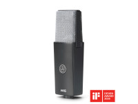 AKG C 104 - Micrófono de condensador electret de 22 mm, Patrón polar cardioide para un aislamiento eficaz., Ideal para estudio, escenario y creación de contenido., Respuesta en frecuencia: 20 Hz – 20 kHz, Sens...