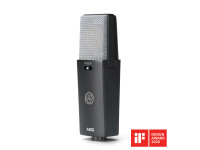 AKG C 114 - Micrófono de condensador auténtico, Cápsula doble de 26 mm (diafragma doble), 3 patrones polares: cardioide, omnidireccional y en forma de ocho., Ideal para estudio, escenario y creación de conteni...