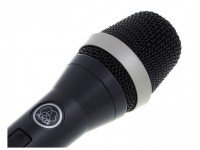 AKG D5 S - Microfone AKG D5 S vocal dinâmico com chave liga / desliga, Padrão super- cardióide polar, 70Hz - 20kHz, 156dB SPL máximo, 600ohm  impedância, laminado diafragma vari -motion, 