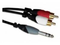 Ashton RCA26S - Cable estéreo 1/4 - 2 x RCA RCA26S 3m, 