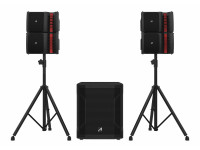 Audibax Pro Seattle 1000 Sistema PA Line Array Bluetooth + Suportes