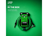 <b>BOSS BIC-10A-BU AZUL Cabo Audio Instrumento Jack reto/angulado mono 3 metros comprimento Garantia Vitalícia</b>