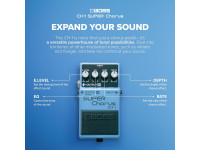 <b>BOSS CH-1 SUPER CHORUS pedal compacto efeitos guitarra elétrica</b>