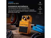 <b>BOSS OD-3 TURBO OverDrive Pedal Compacto de Distorção para Guitarra Eléctrica</b>