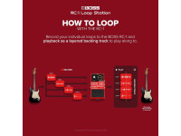<b>BOSS RC-1 LOOP STATION pedal compacto looper guitarra baixo vocalista beatbox gravador audio wave BEST-SELLER</b>