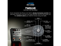<b>BOSS RV-200 Pedal REVERB Digital Nível Profissional 32-bits 96kHz</b>