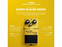 <b>BOSS SD-1 SUPER OVERDRIVE Pedal Distorção para Guitarra Eléctrica BEST-SELLER</b>