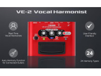 <b>BOSS VE-2 Harmonizador Processador Voz entradas saidas XLR balanceadas phantom power +48V vermelho interface audio porta USB BEST-SELLER</b>
