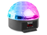 beamZ  JB60R Jelly Ball Efeito Led - 6 LED de color RGBYWP de 1W, control remoto por infrarrojos, Modo DMX y autónomo, Función maestro/esclavo, Activación de sonido con sensibilidad ajustable., Modo automático con shows preprogramados...
