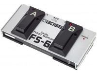 BOSS FS-6 Pedal Footswitch Duplo Universal  - Pedal de interruptor dual BOSS FS-6 para funciones de control, Ideal para teclados, combos de guitarra y bajo, pedales multiefectos, Configuración individual de los pedales A y B como LATCH (BOSS F...