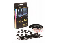 Boston  PBMK-01  - kit de montaje de pedalera: 3M Dual Lock (1mtr), placa de montaje adhesiva 10 piezas, abrazadera de cable 20 piezas, 