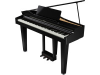 <b>Roland GP-3-PE BLACK POLISH</b> Preto Polido + 15 Sons + 394 Músicas <b>10 ANOS GARANTIA</b> - Mini piano de cola Roland GP-3 PE, negro pulido, 10 años de garantía, Elegante acabado negro pulido + Detalles lujosos + 15 sonidos, Polifonía de 256 voces + Diseño compacto + 394 can...