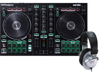 <b>DELUXE DJ PACK Roland DJ-202 CONTROLADOR DJ + HEADPHONES</b>