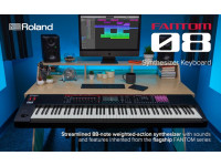 <b>Roland FANTOM-08 PIANO Sintetizador 3.500 Sons Visor TOUCH a Cores 88-Teclas Pesadas Piano</b>