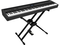 <B>Roland FP-60X PRETO COM SUPORTE TECLADO ROLAND KS-20X, ESTANTE E PEDAL SUSTAIN ROLAND DP-10</B>