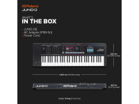 <b>Roland JUNO-D6 Sintetizador 3800 Sons 95 kits Bateria Zen-Core 61-teclas visor a cores</b>