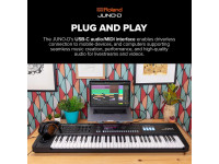 <b>Roland JUNO-D8 Sintetizador 3800 Sons 95 kits Bateria Visor a Cores 88-teclas pesadas de piano</b>