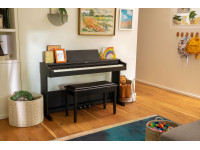 <b>Roland RP107 Piano Eletrónico preto USB Bluetooth 88 teclas app Roland Piano BEST-SELLER</b>