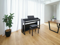<b>Roland RP701 CB Piano Eletrónico preto USB Bluetooth 88 teclas app Roland Piano</b>