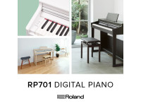 <b>Roland RP701 WH Piano Eletrónico branco USB Bluetooth 88 teclas app Roland Piano</b>
