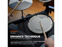<b>Roland TD-02KV TURBO GT Rack 4 Apoios Tarola mesh head Roland PDX-8</b>
