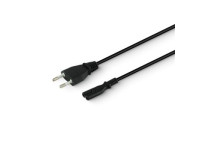 Cabo Alimentação AC Plano / Tipo 8 Iec C7 1.5m Polybag - Cable de alimentación IEC320 C7 Tipo 8, Enchufe europeo 2P macho / IEC320 C7 macho, Resistencia del cable: 2x0,75 mm², Estructura de PVC negro, Longitud del cable: 1,5 metros, Se suministra en bols...