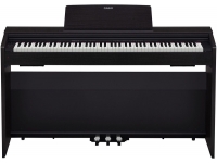 Casio  PX-870 BK Privia   - Piano digital Casio PX-870 BK Privia, 88 teclas de acción de martillo de escala completa (Tri-sensor) en marfil, polifonía de 256 voces, 19 sonidos diferentes, Metrónomo, salida de auriculares, 