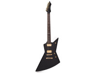 Chapman Guitars Ghost Fret Classic Manhattan Black - Cuerpo: Caoba, Tablero/chapa: Korina maciza con talla arqueada, Acabado del cuerpo: Sólido de alto brillo, Mástil: Arce tostado, Escala: Palosanto, Número de trastes: 22, 
