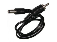 Cioks  1050-I Flex - Adaptador de cable de alimentación para unidades de efectos, Tipo 1: enchufe de CC en forma de I, Longitud: 50cm, 5,5 / 2,1 mm (centro negativo), De color negro, 