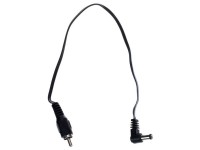Cioks Flex 1030 DC Plug Cable 30cm - Con conector de CC en forma de L de centro negativo de 5,5/2,1 mm (negro), Longitud: 30 cm, 