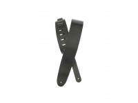 D´Addario  25BL00 Correia de couro - edición de lujo, Ancho: 64 mm, Ajustable hasta 130 cm, cuero clásico, De color negro, 
