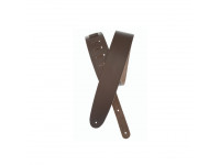 D´Addario 25BL01 Correia de couro, castanha - edición de lujo, Ancho: 64 mm, Ajustable hasta 130 cm, cuero clásico, color marrón, 