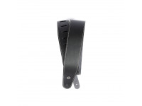 D´Addario  25LS00-DX  - acabado de lujo, Ancho: 64 mm, cuero clásico, Color: Negro con costuras, 