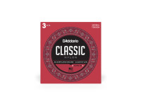 Cordas para guitarra clássica Daddario EJ27N-3D Nylon 3 Pack