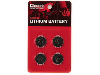 D´Addario  PW-CR2032-04  - Para uso con electrónica D'Addario., Diseño de larga duración de 3V, Cuatro paquetes de CR2032, 