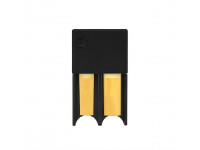 Daddario  Reed Guard, Small, Black - Las superficies ranuradas evitan la deformación de las paletas, 