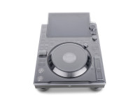 Decksaver AlphaTheta CDJ-3000X - Policarbonato ultrarresistente (ahumado/transparente), Protección contra polvo, líquidos e impactos., Ajuste perfecto para el CDJ-3000X, Protege la pantalla, la rueda de control, los faders y los b...