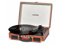 Denver Gira-Discos 33/45/78RPM Vintage 2x10W Castanho
