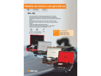 Denver Gira-Discos 33/45/78RPM Vintage 2x10W Castanho