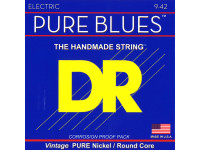 DR Strings  Pure Blues PHR-9 - cuerdas de guitarra electrica, Calibres de cuerda: 009-042, 
