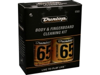 Dunlop System 6503 Body And Fingerboard Cleaning Kit - Kit de limpieza de cuerpo y báscula Dunlop Formula 65., Contiene Barniz Fórmula 65 y Aceite de Limón Ultimate., limpiar y restaurar, 