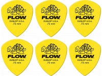 Dunlop Tortex Flow Amarelo (pack 6)  - Pack de 6 medida 0,73, Las paletas de flujo de Ortex combinan el chasquido brillante de las paletas de Tortex con la geometría de las paletas de flujo, Cuenta con un gran ángulo para enfocar tu ata...