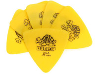 Dunlop Tortex Triangle 0,73 6 unidades - 6 unidades, 0,73 mm, Triángulo tórtice, Color amarillo, 